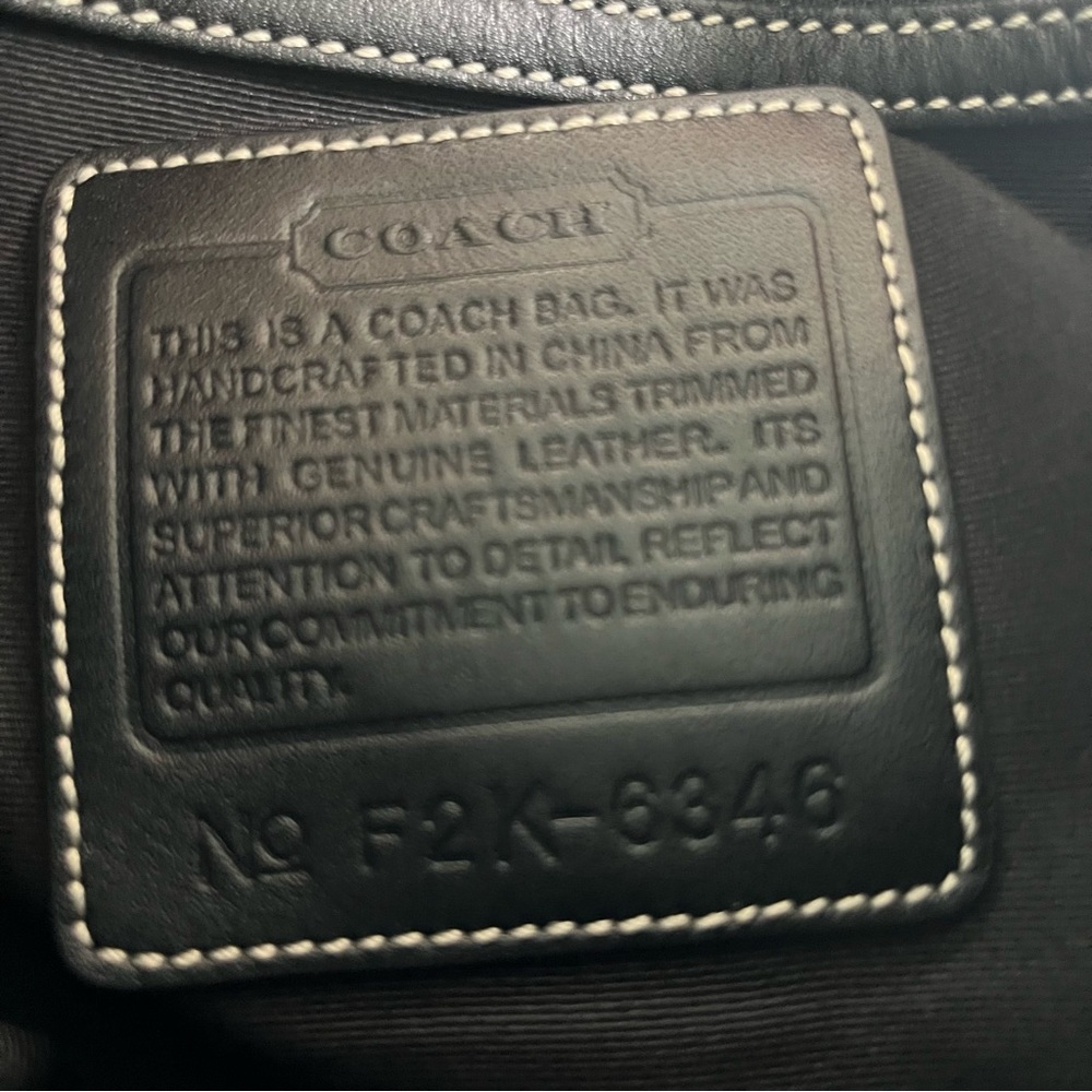 Coach Signature Slim Duffle Large 6346 Black Grey Y2K - Picture 3 of 13
